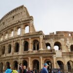 Colosseum in Rome, seen from the street
